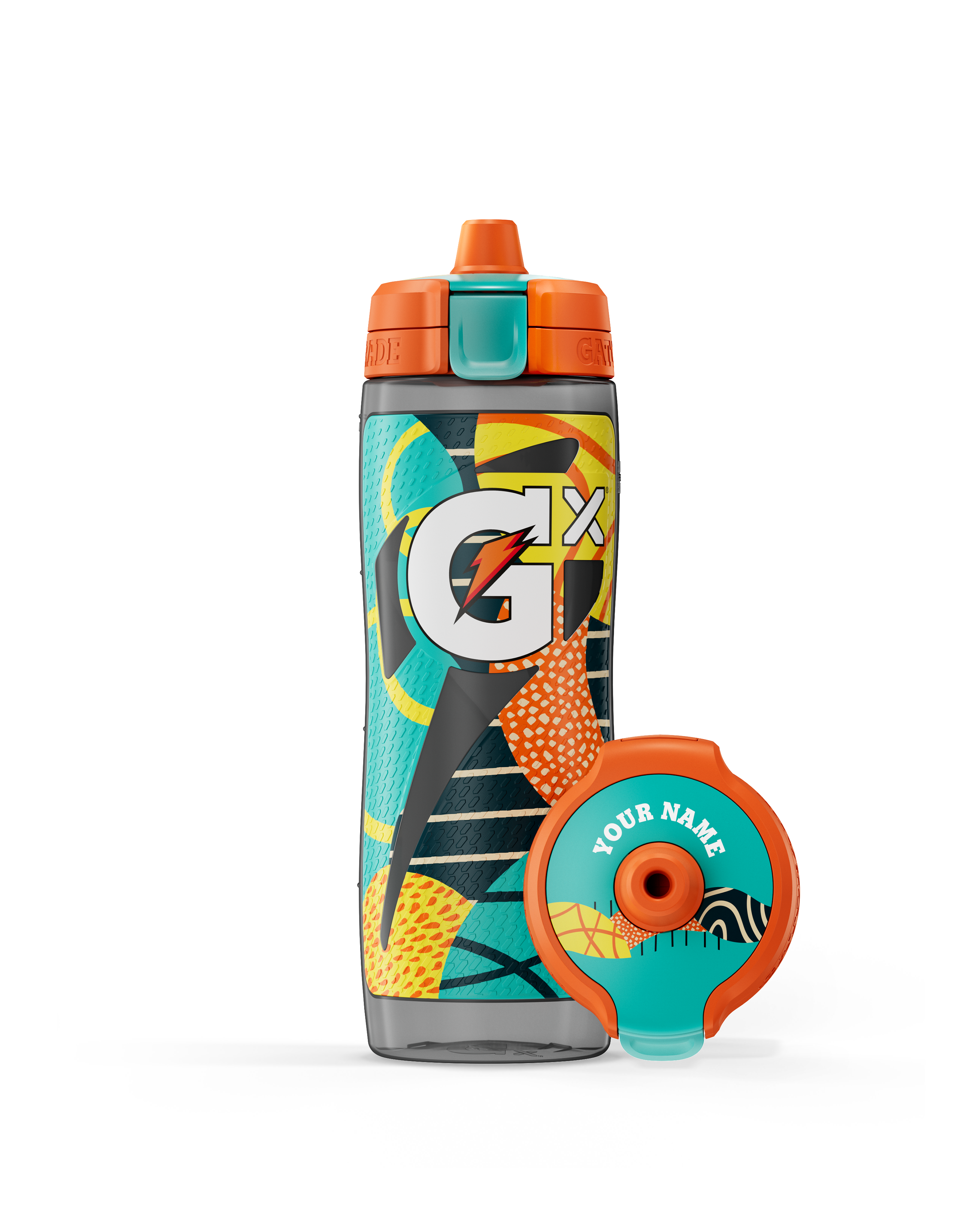 Gx Patterned Water Bottle - Shadow